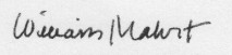 signed, William Mahrt